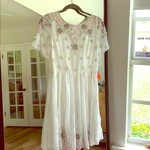 Frock & Frill white beaded dress